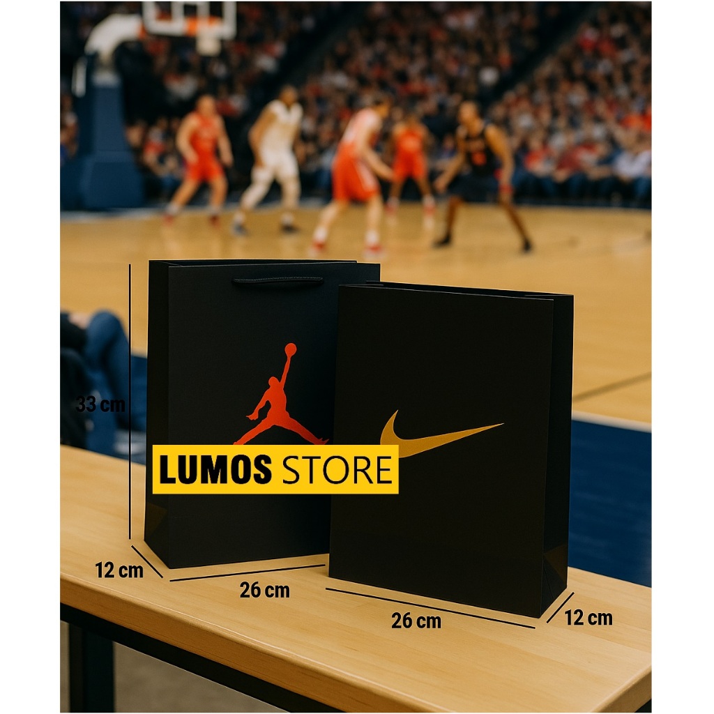 

Paper bag hitam Jordan Medium kado hadiah