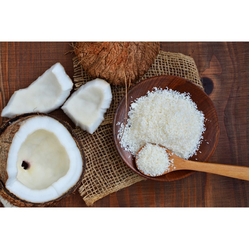 Kelapa Parut Kering Premium 1kg / Dessicated Coconut Extra Fine Grade / Bubuk Kelapa Kering Parut 1k