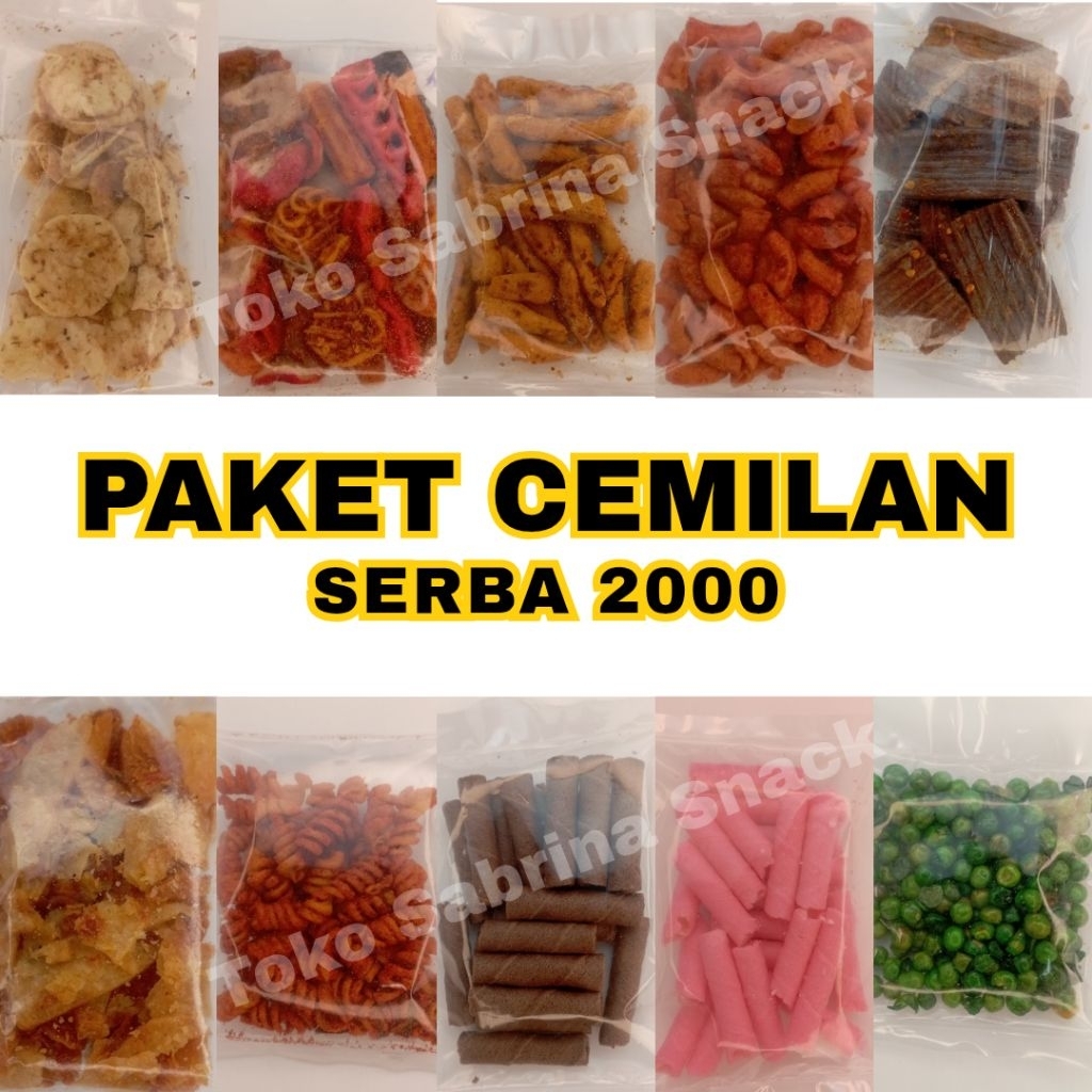 

SNACK/CEMILAN SERBA 2 RIBU / COD/ Snack Grosir / CEMILAN SERBA 2000