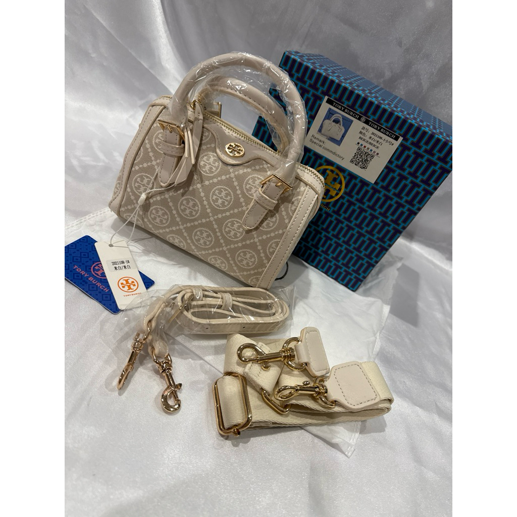 TB092 shoulder/sling bag handbag mini beige TB uk.20x15x10