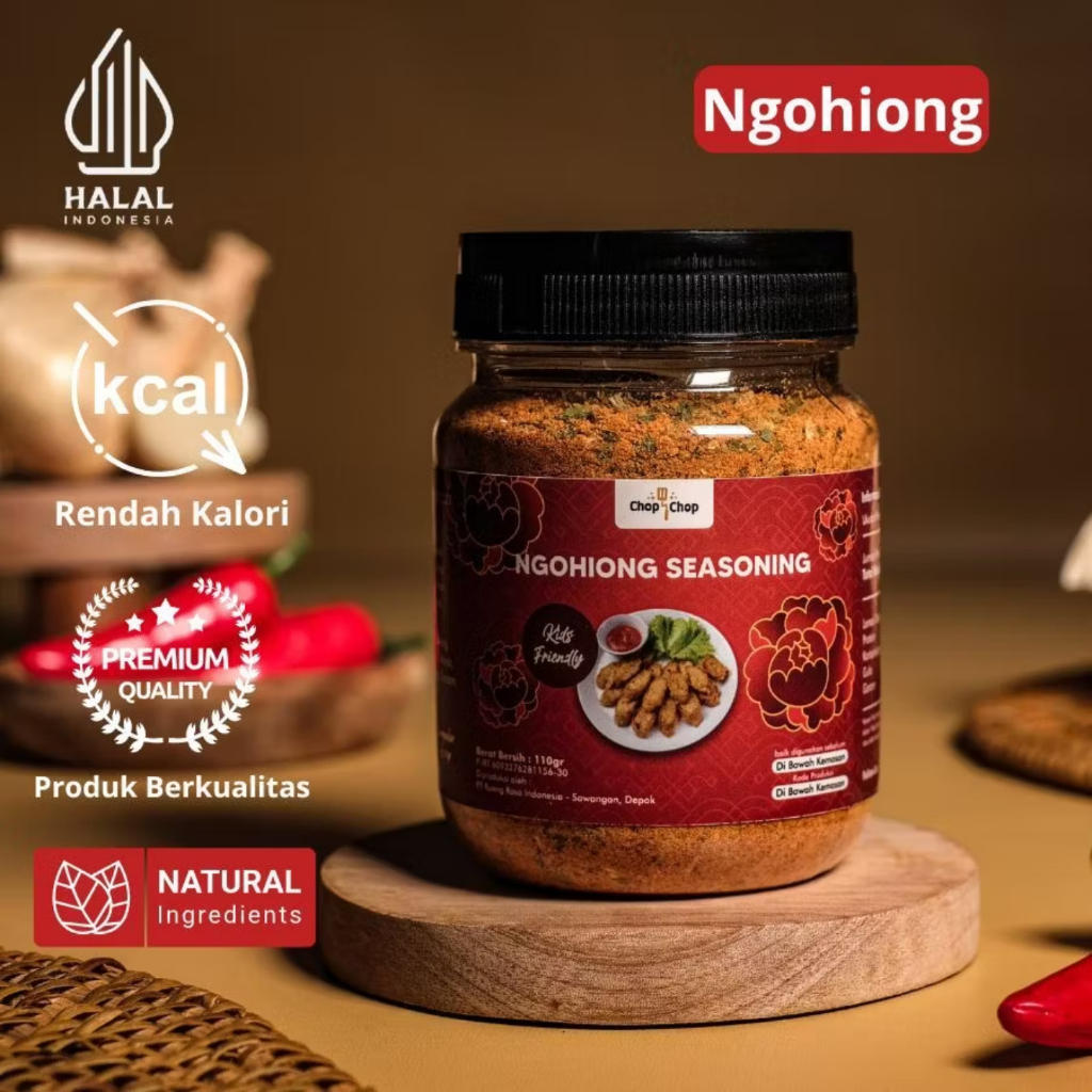

KEBAB SHAWARMA X CHOPCHOP Ngohiong Seasoning Bumbu Marinasi Satset Rendah Kalori 100g Halal Premium Quality Natural Ingredients