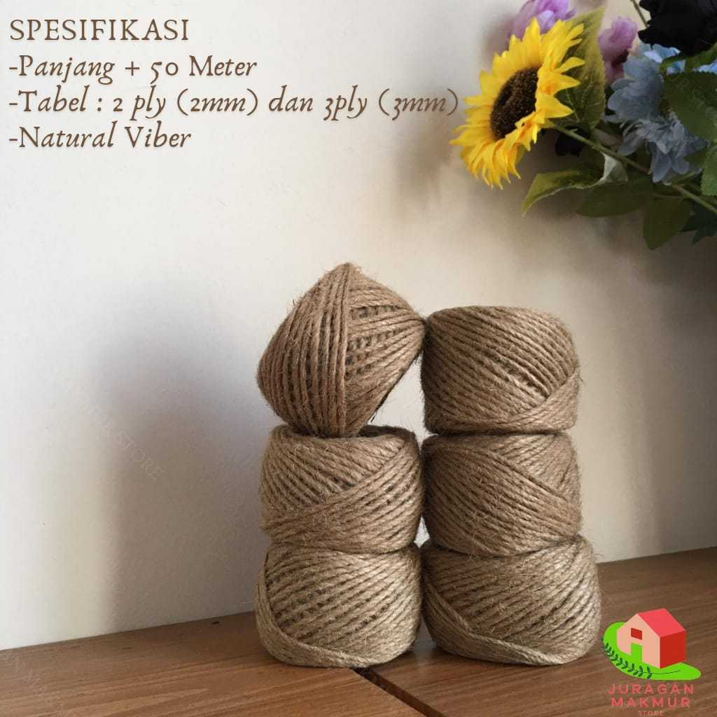 

TALI GONI / TALI RAMI HAMPERS 2 PLY 3 PLY 50 METER [TERMURAH]