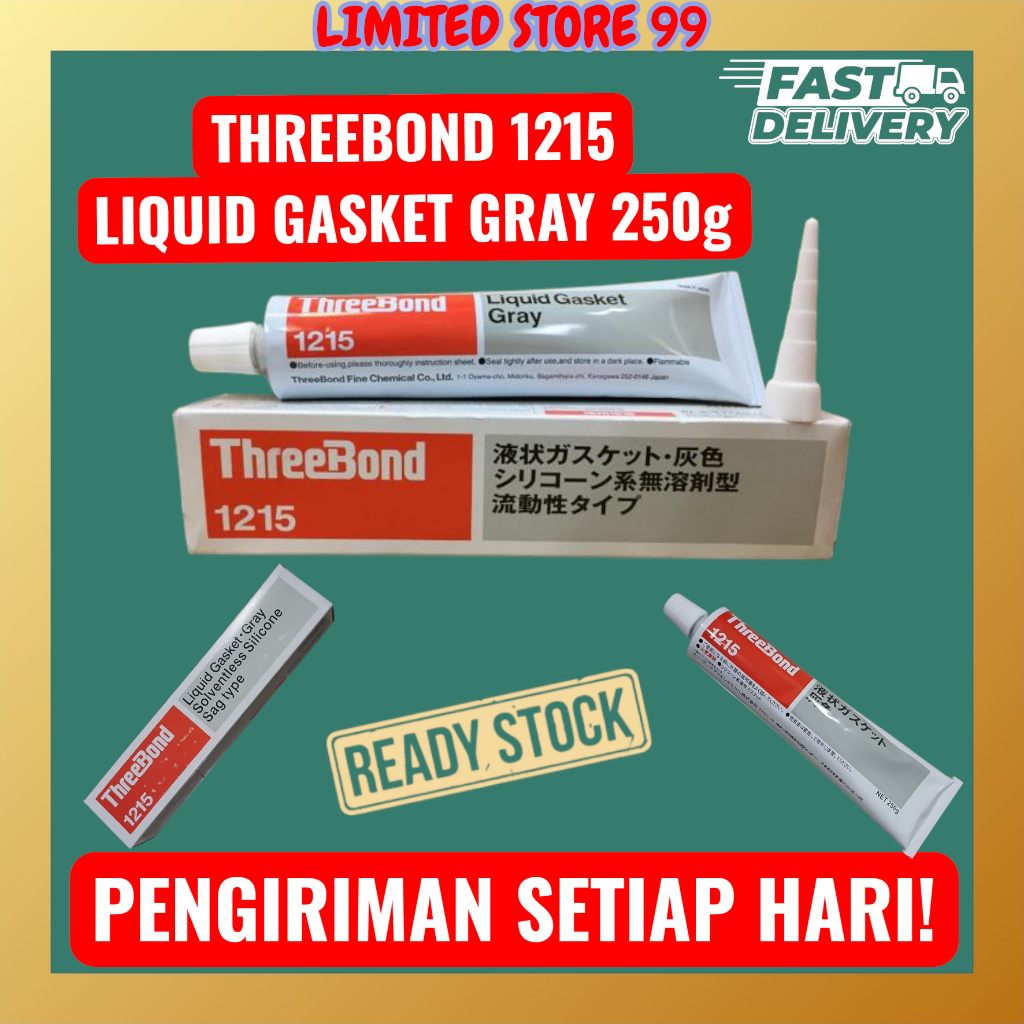 NEW - THREEBOND 1215 250G LEM GASKET THREEBOND 1215 250 GRAM GRAY ORIGINAL