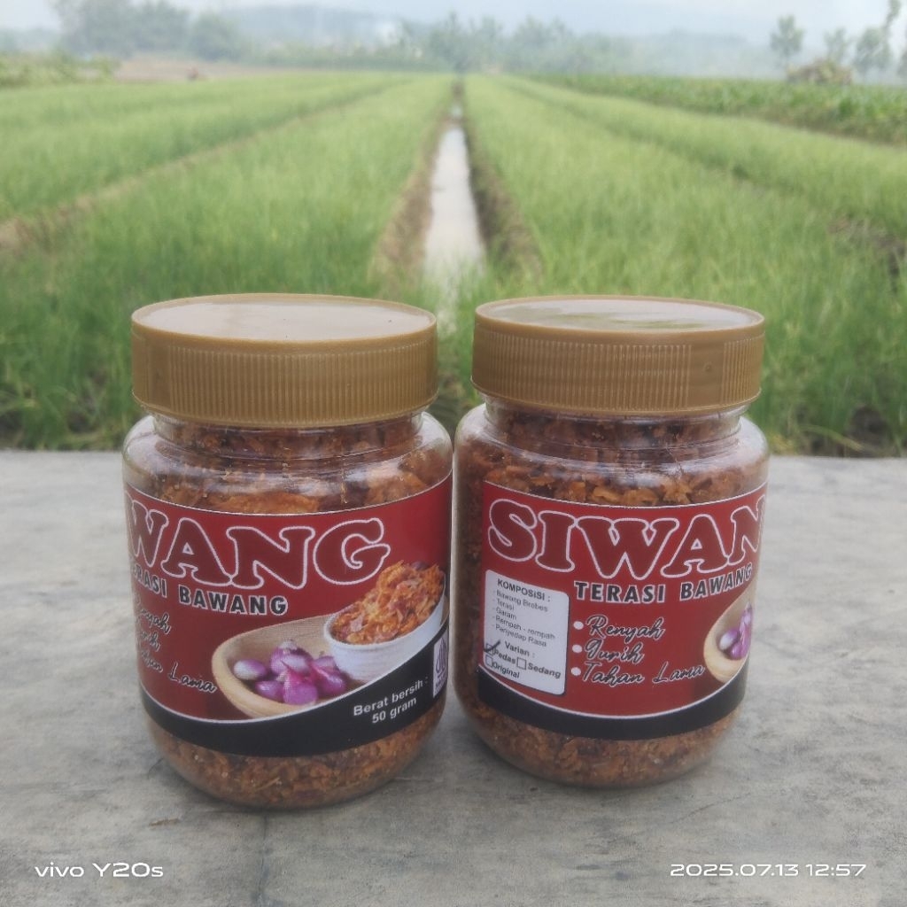 

Siwang Terasi bawang khas Cirebon kemasan toples 200ml