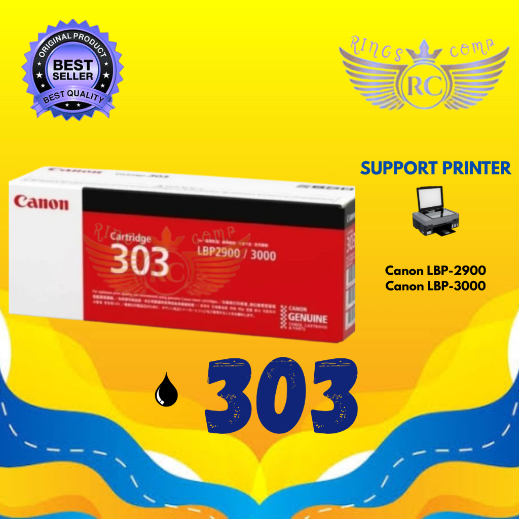 Toner Canon 303 Black Printer Canon LBP2900 LBP3000