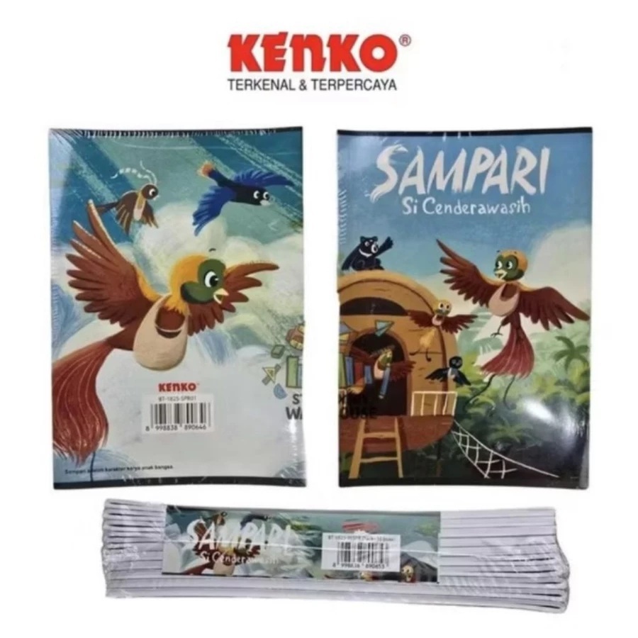 

KENKO BUKU TULIS SAMPARI BOXY BT-1825-36SPR/HARGA PER PACK 10 BUKU (ISI 36 LEMBAR)