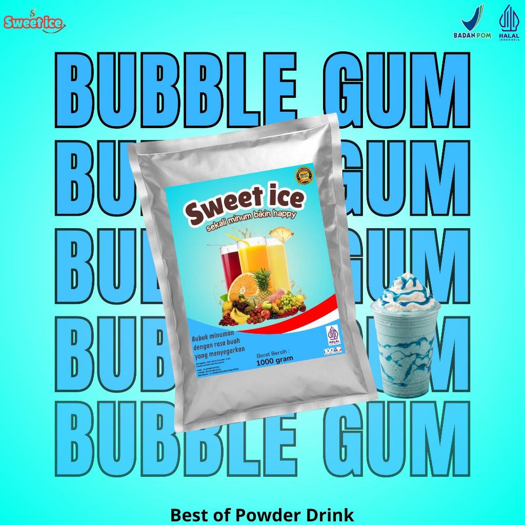

Serbuk Minuman Powder Bubble Gum 1 KG
