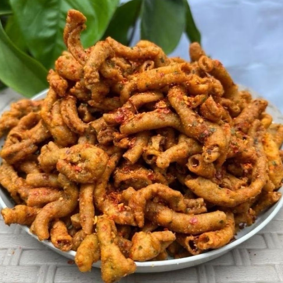 

Keripik Usus Pedas Daun Jeruk || Kemasan 250Gr 500Gr