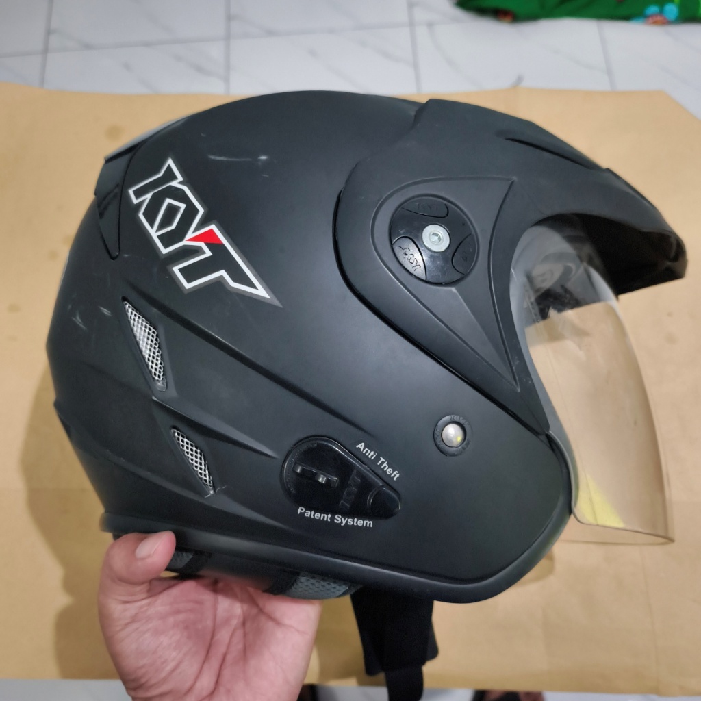 HELM KYT VENOM RR BLACK DOFF DOUBLE VISOR HELM TOURING KYT VENOM RR HITAM DOFF DOBEL VISOR ORIGINAL 