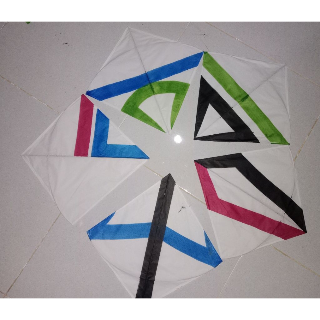 layang pulas kertas putih uk 54 (isi 100 pcs) motif warna warni