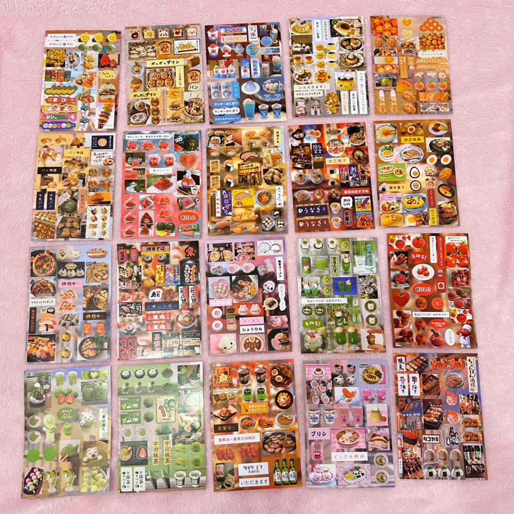 

Stiker sharing food deco journal aesthetic satuan