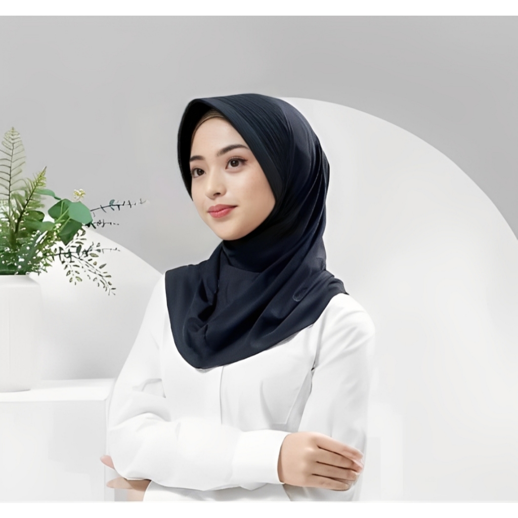 Jilbab Sport Pet Tebal | Bergo Sport Sekolah Pet Tebal | Hijab Bergo Pet Tebal SD SMP SMA (S, M, L) 
