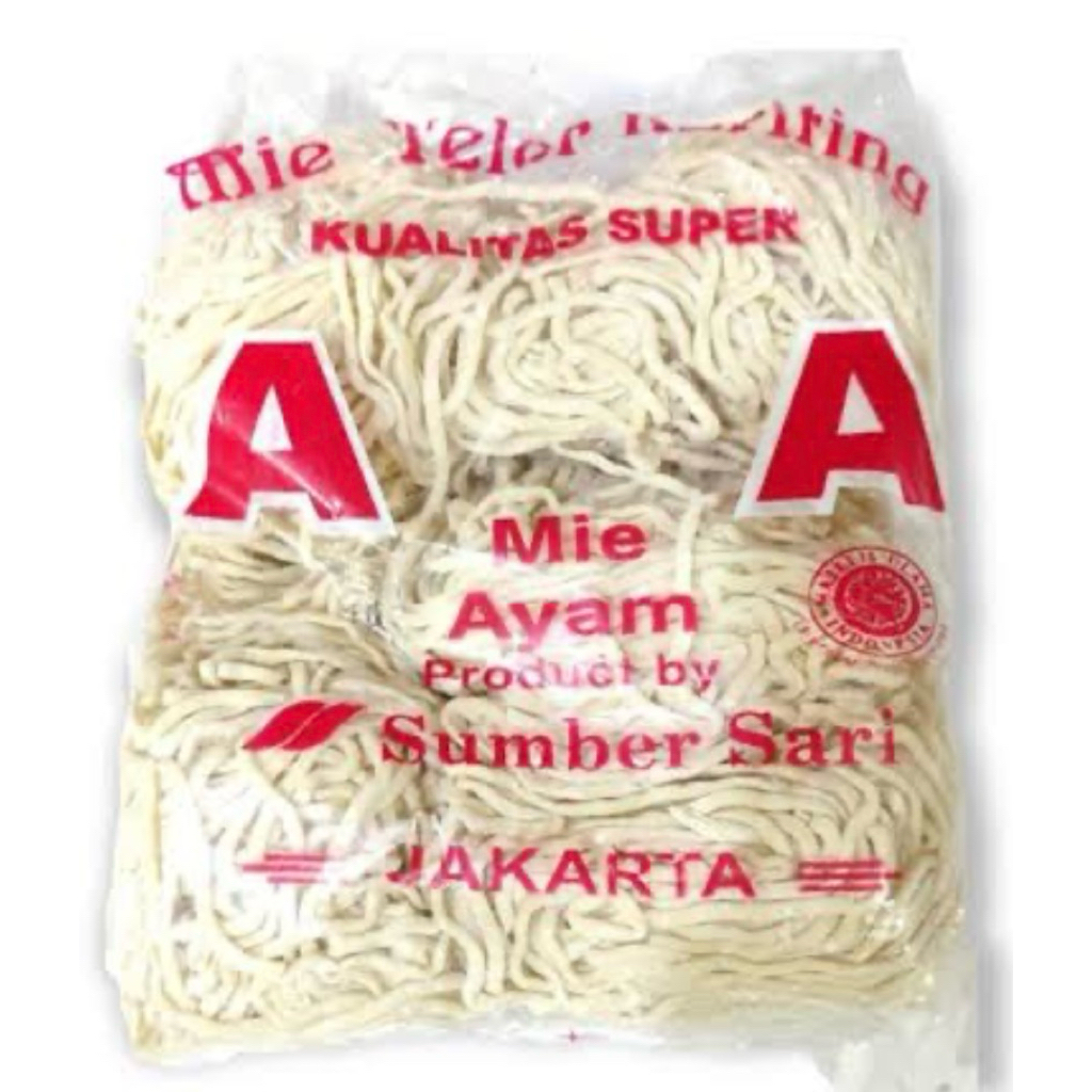 Mie ayam (AA) 500gram isi 5-pcs
