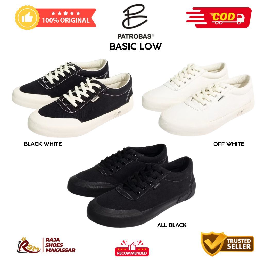 (ORIGINAL-COD) Patrobas Basic Low - Sepatu Patrobas