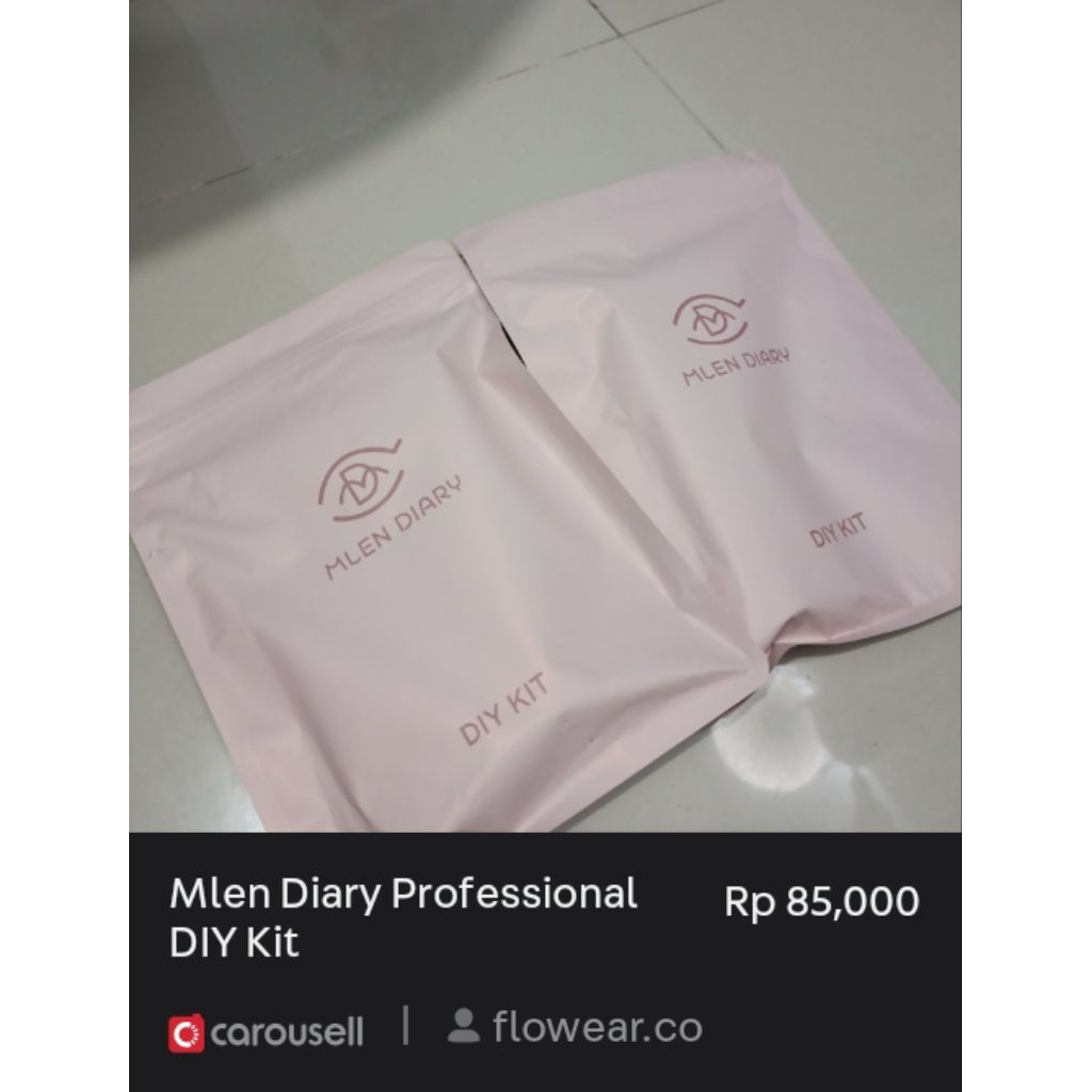 Mlen Diary Professional DIY Kit lem bulu mata