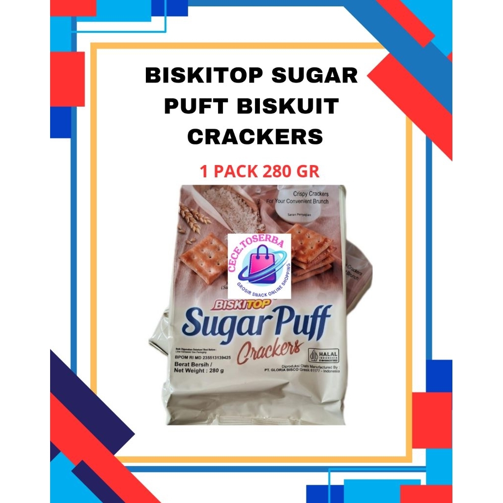 

BISKITOP SUGAR PUFF BISKUIT CRACKERS 280 GR
