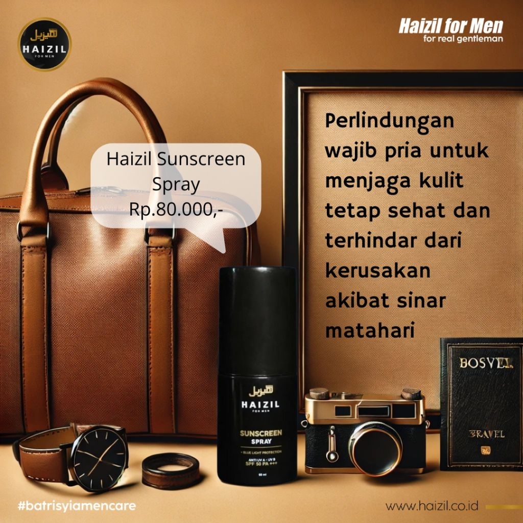 Haizil Sunscreen Spray 60 ml SPF 50 | Sunscreen Pria & Wanita
