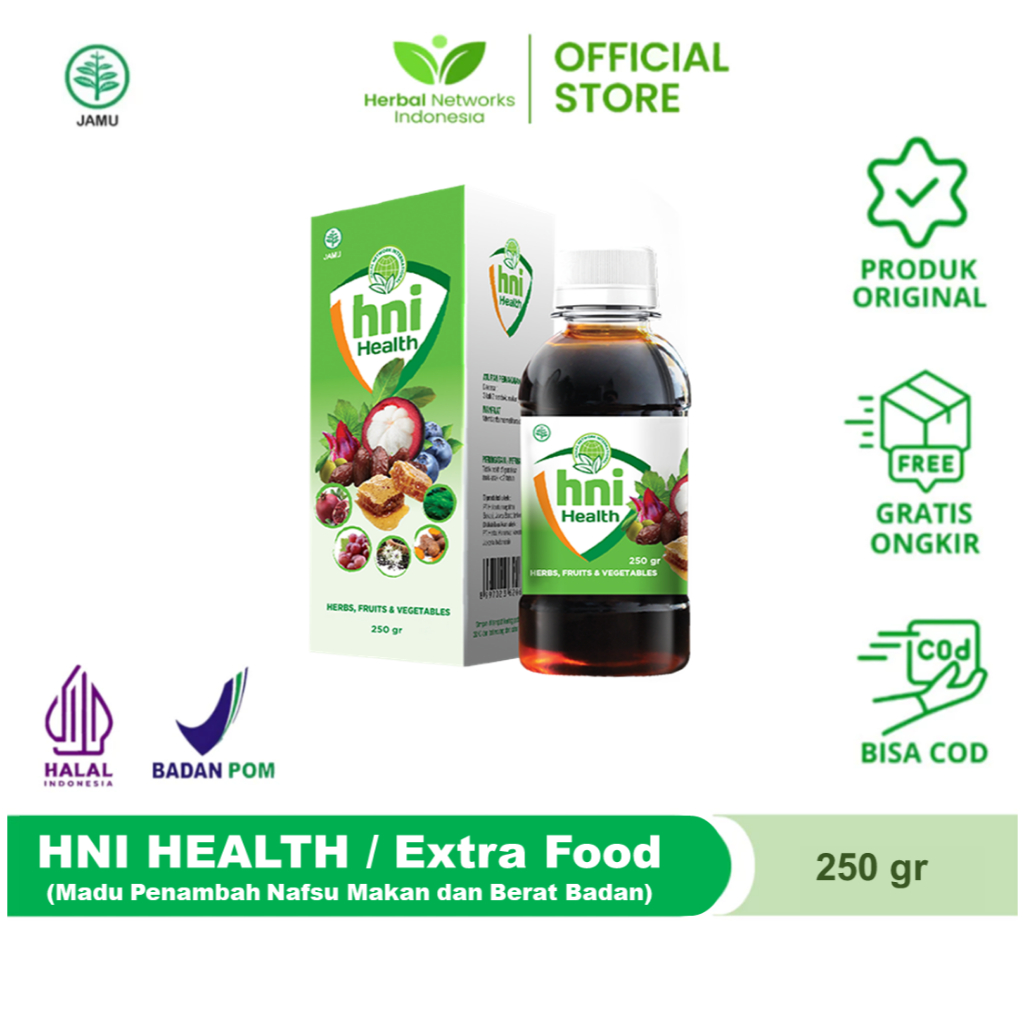 

HNI HEALTH Madu Ekstrak Sayuran dan Buah Penambah Berat Badan dan Nafsu Makan | Extra Food Halal