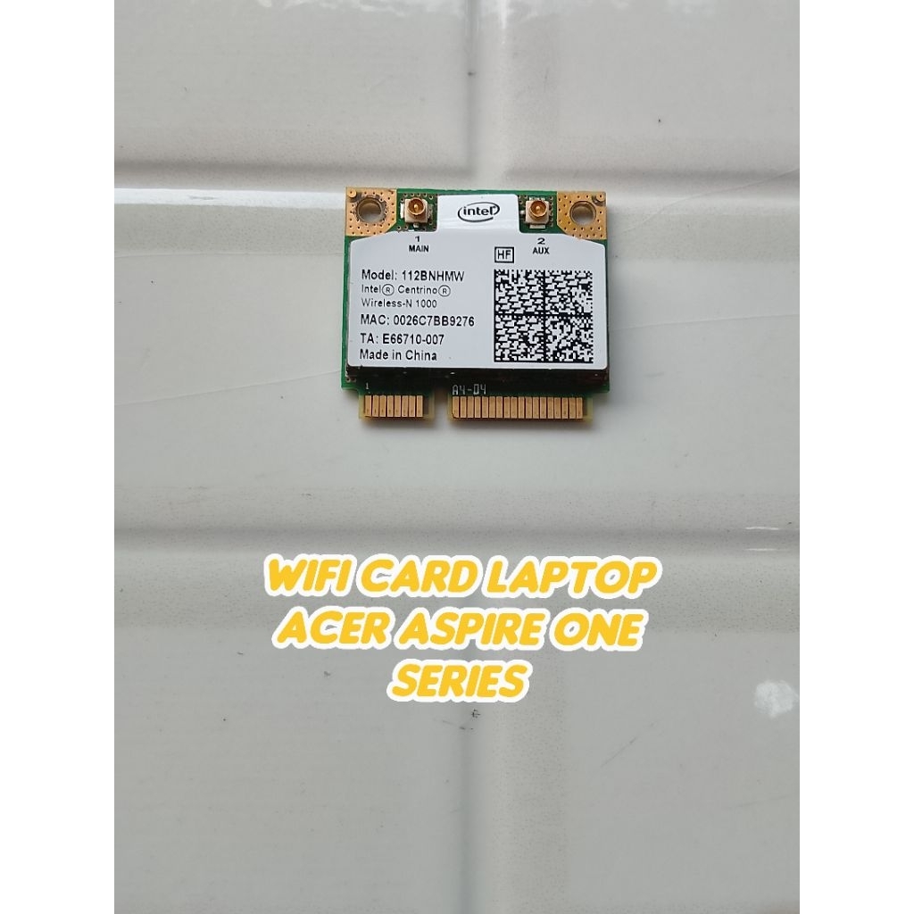 Wifi card laptop Acer Aspire one series