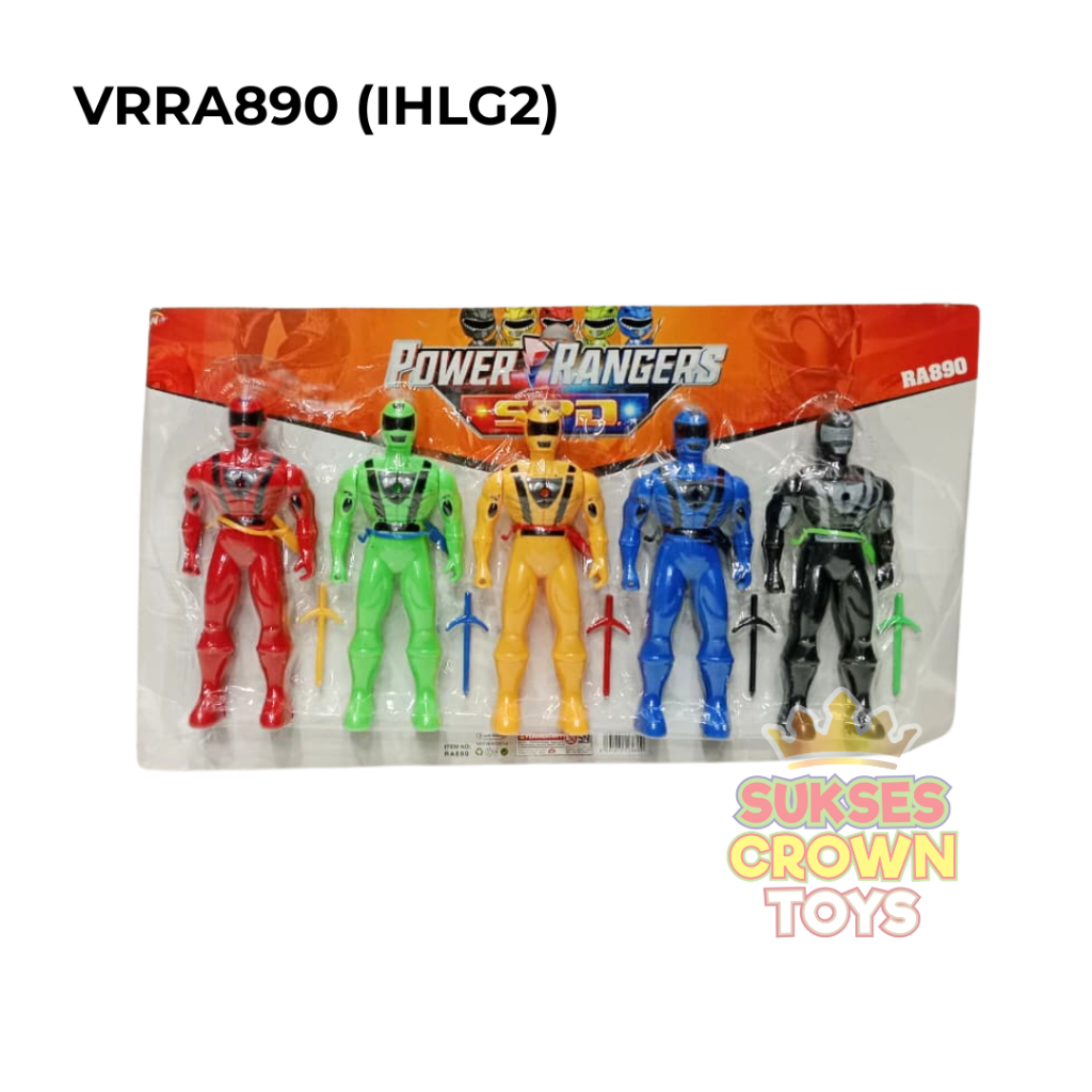 ROBOT RANGER ISI 5 PCS / UKURAN 20 CM / MAINAN ROBOT ANAK