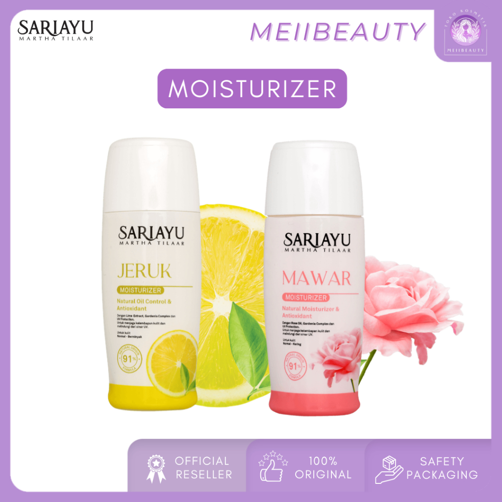 SARIAYU Moisturizer Jeruk, Mawar 35 ml | Pelembab Wajah Sari Ayu