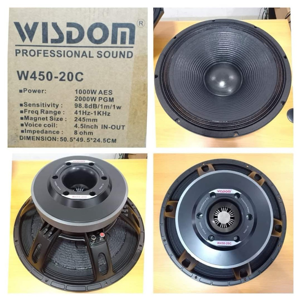 Speaker wisdom W450-20c w450 20c original