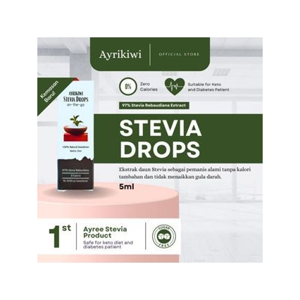 

Ayrikiwi Stevia Drops - Stevia Natural Sweetener 5mL