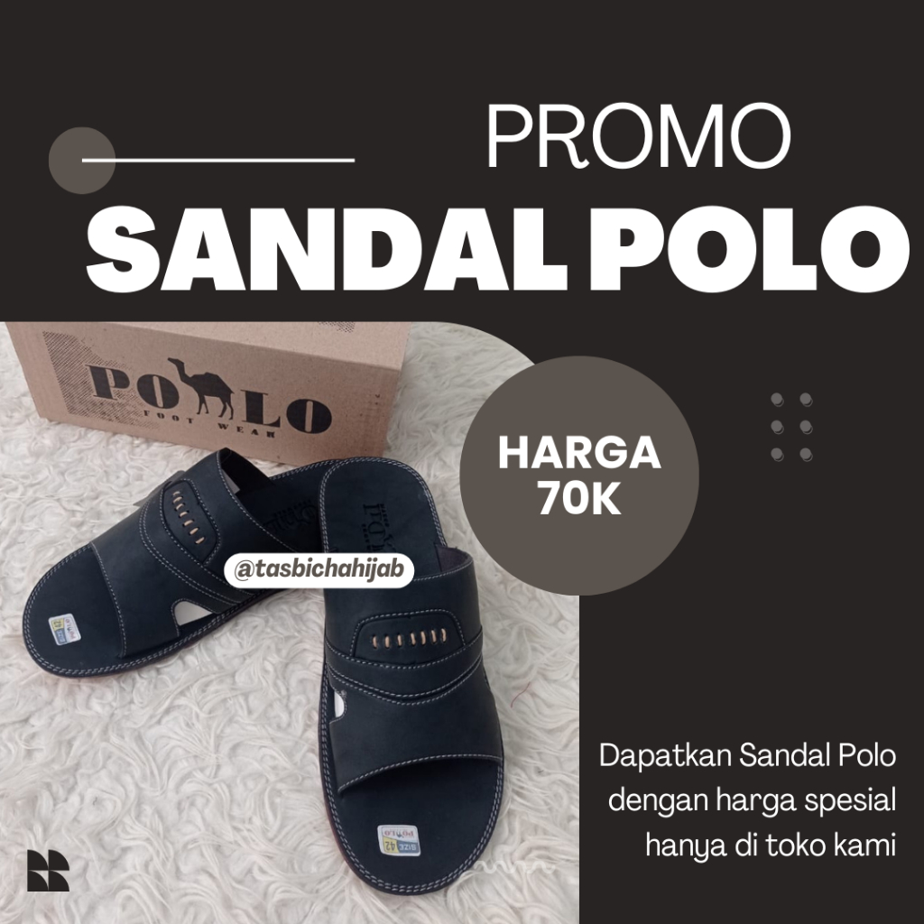 SANDAL PRIA POLO  // Sandal Selop Cowok Polo // Sandal Pria Slop Merk Polo