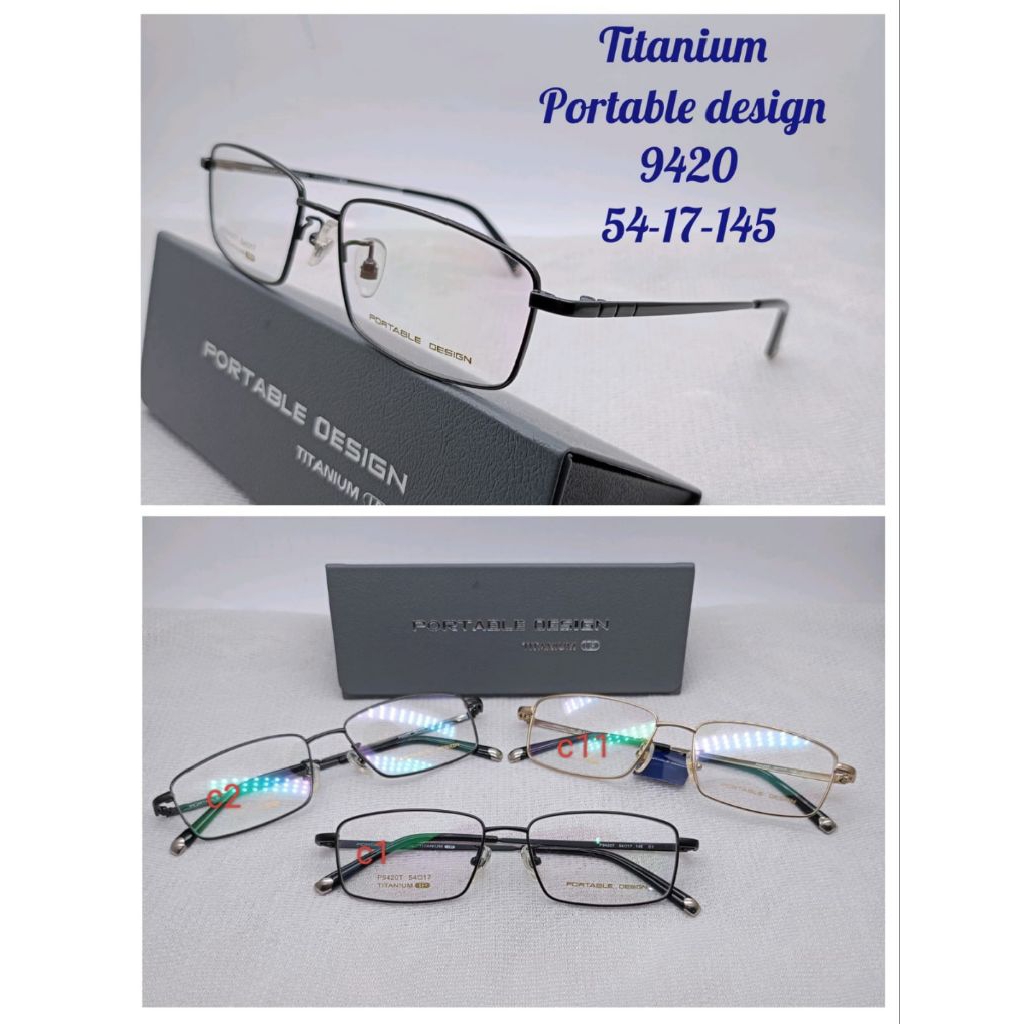 KACAMATA TITANIUM PORTABLE DESIGN TIPE 9420