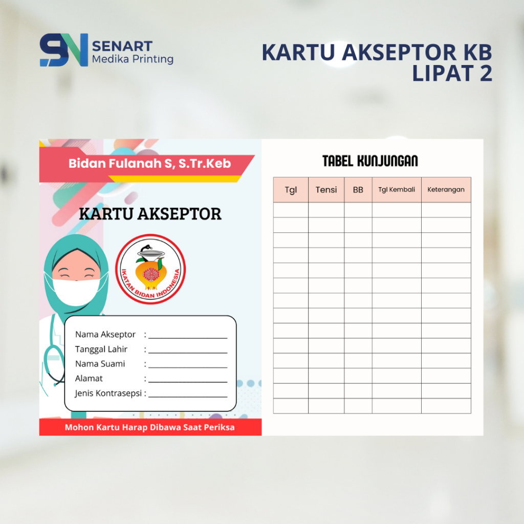 

KARTU AKSEPTOR KB LIPAT 2 MURAH