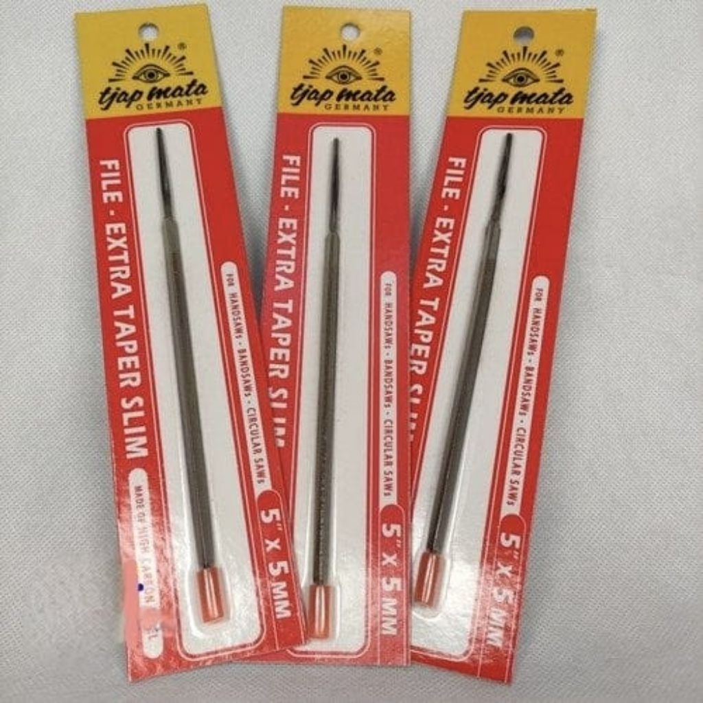 Kikir Segitiga Tjap Mata 5" inch - Pengasah Gergaji Kayu - Kikir Gergaji Kayu Cap Mata 5 inch