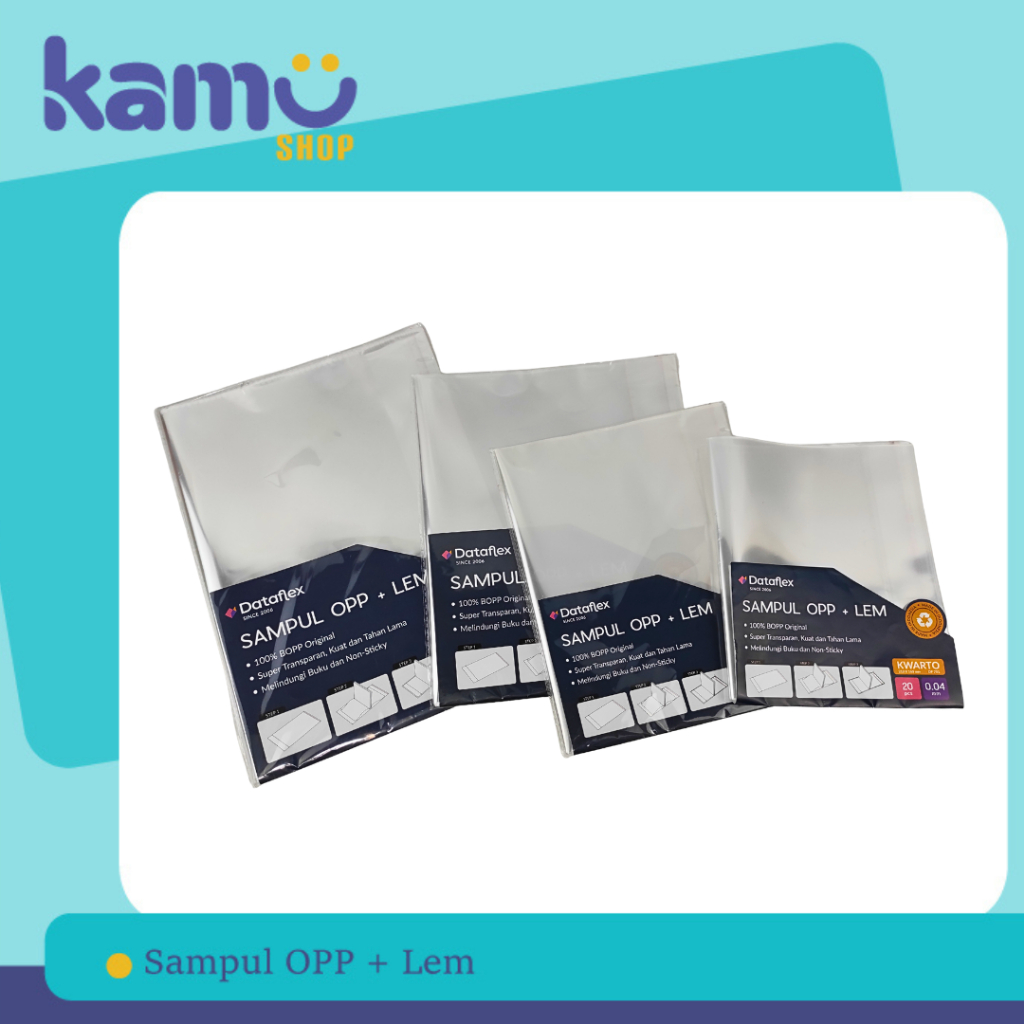 

Sampul Buku OPP + Lem (isi 20 pcs)