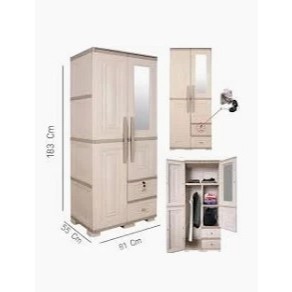 Olymplast OTC 2p Modern Lemari Plastik 2 Pintu Olymplast Olympic | Lemari Plastik Murah Palembang