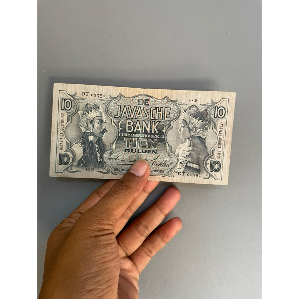 10 Gulden ,10 Wayang 1938 Bekas Marta Collection 02 Pusatnya koleksi unik