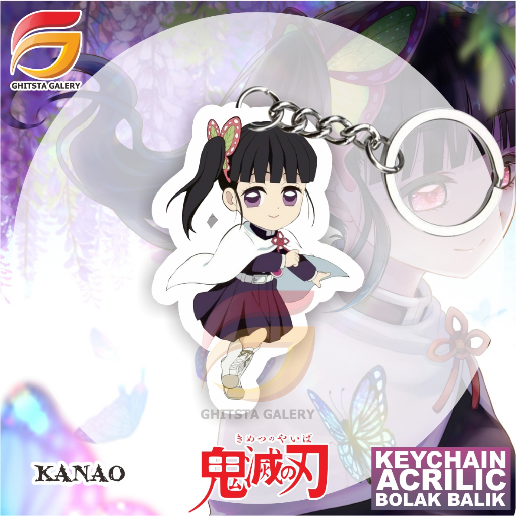 Gantungan Kunci KANAO Demon Slayer Kimetsu No Yaiba - Gantungan Kunci Akrilik - Gantungan Kunci Anim