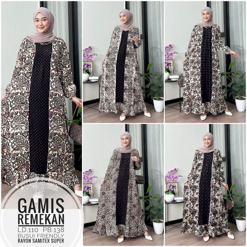 GAMIS REMPEL | GAMIS BATIK PEKALONGAN | GAMIS BATIK PREMIUM