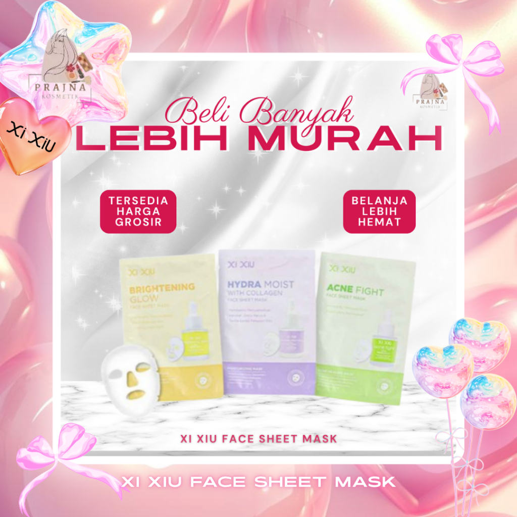 (GROSIR) Xi XiU Face Sheet Mask