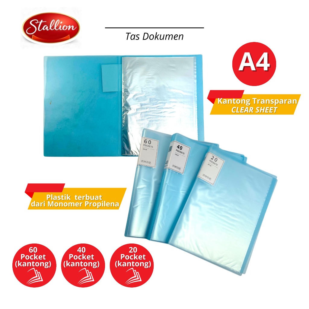 Document Keeper Clear Holder Map File Dokumen Folder A4 Display File