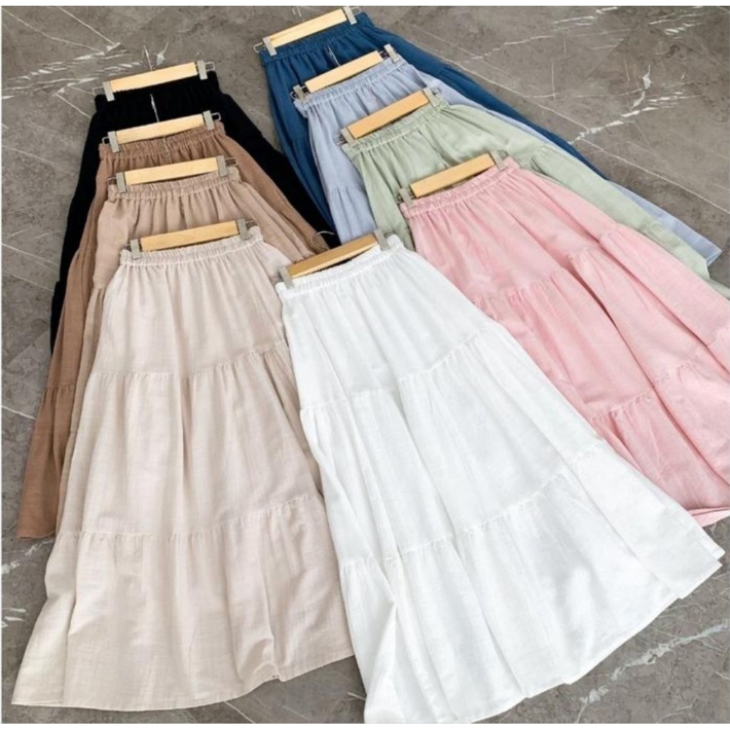 rok linen susun korea