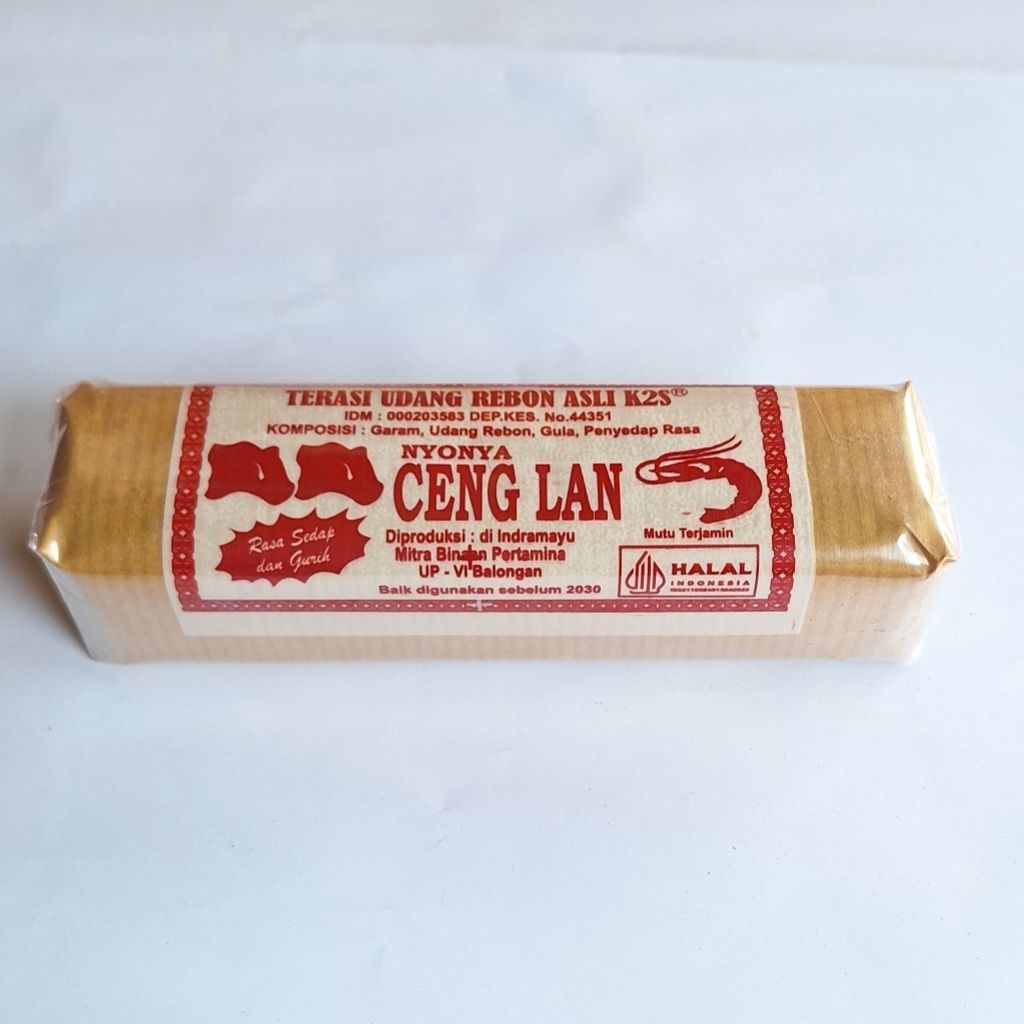 

Terasi Udang Asli Cap Ceng Lan (Wahid) Khas Indramayu 250 gram