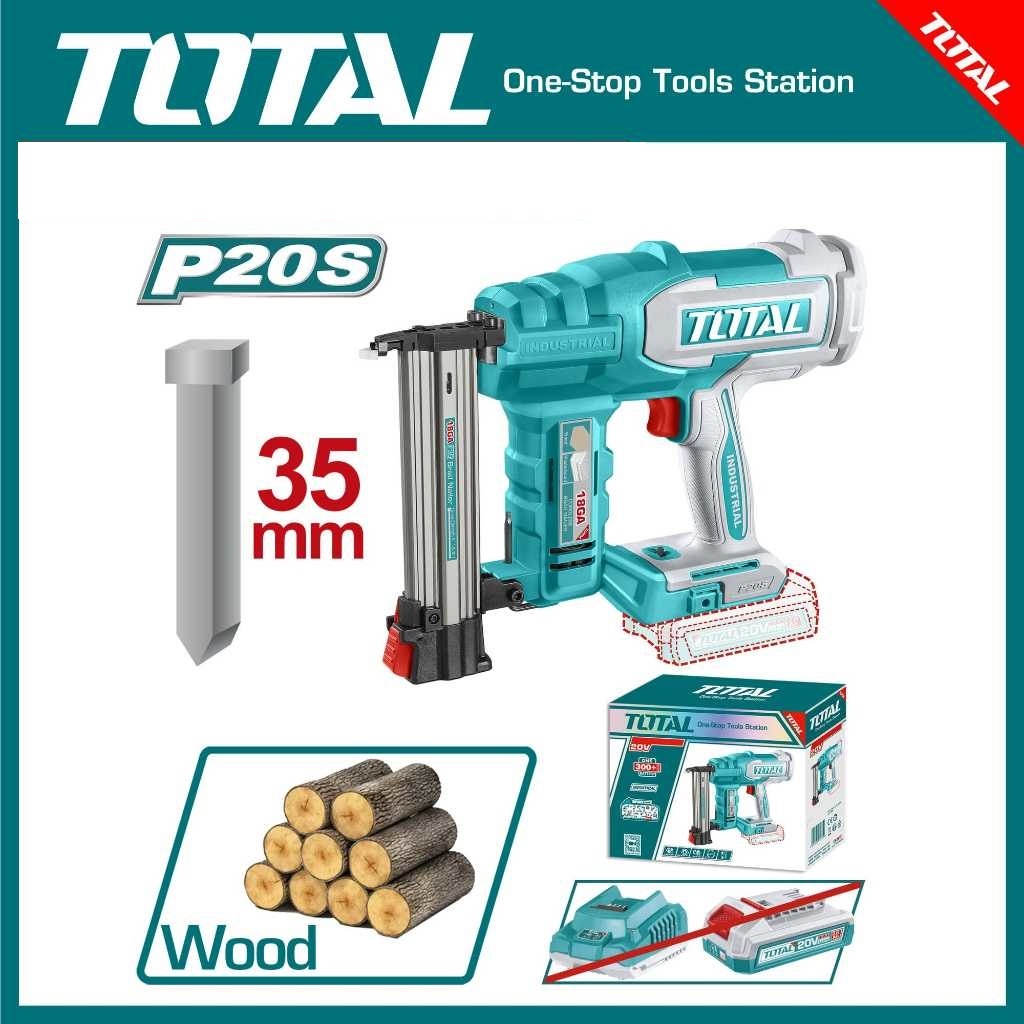 TOTAL Cordless Brad Nailer Paku Tembak Baterai TCBNLI2005