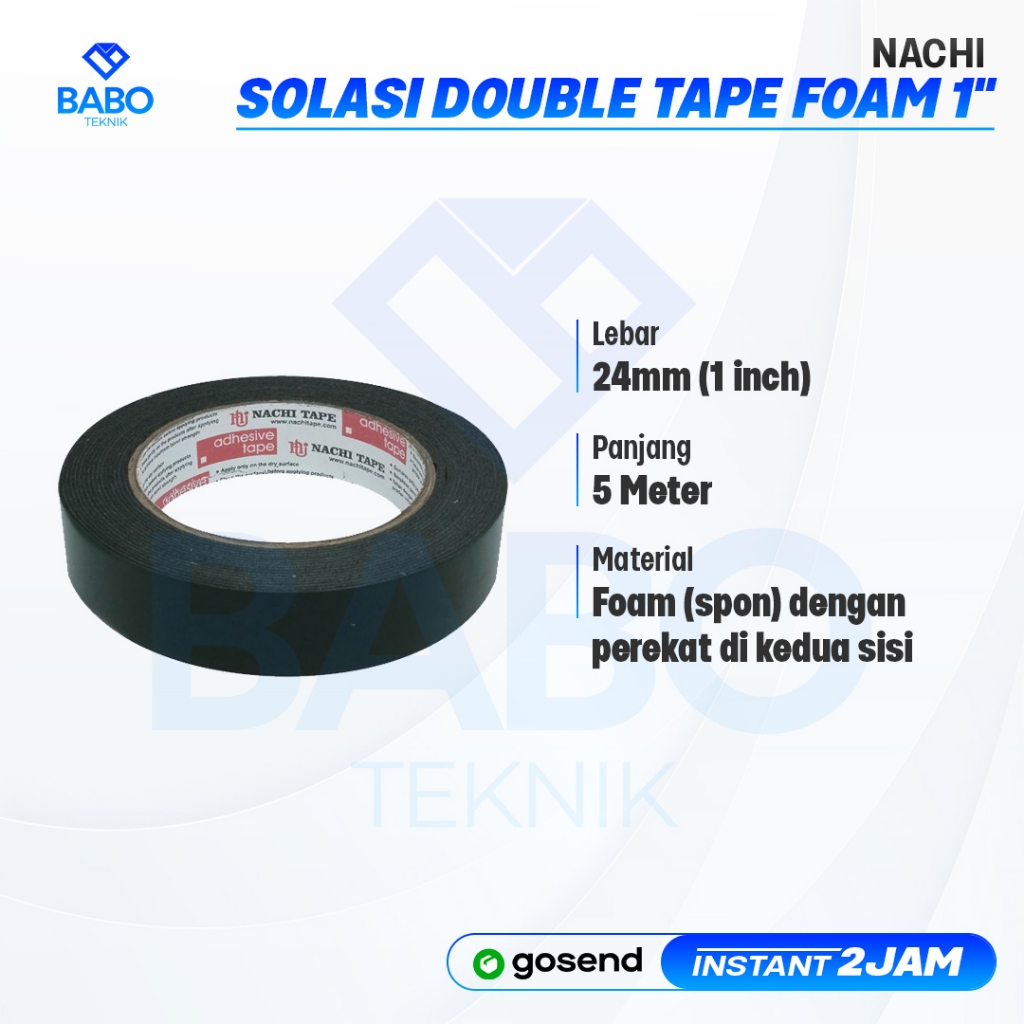

Double Tape Busa Foam Hijau NACHI Tape 24mm