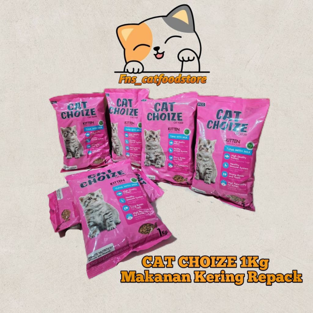 MAKANAN KUCING CAT CHOIZE KITTEN 1KG - Makanan Anak Kucing Kitten Cat Choize 1 KG Termurah