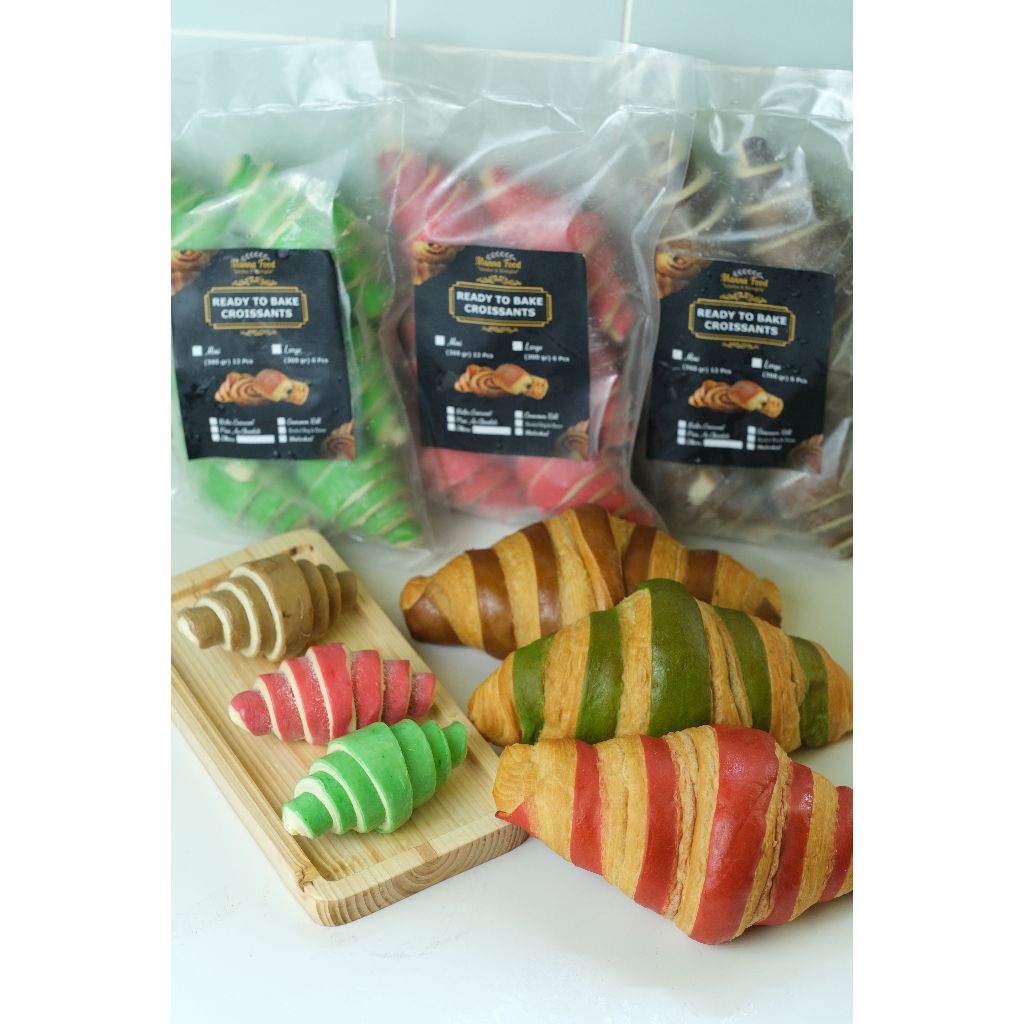 Manna Food Bicolor Ready to Bake (RTB) Croissant isi 6 PCS