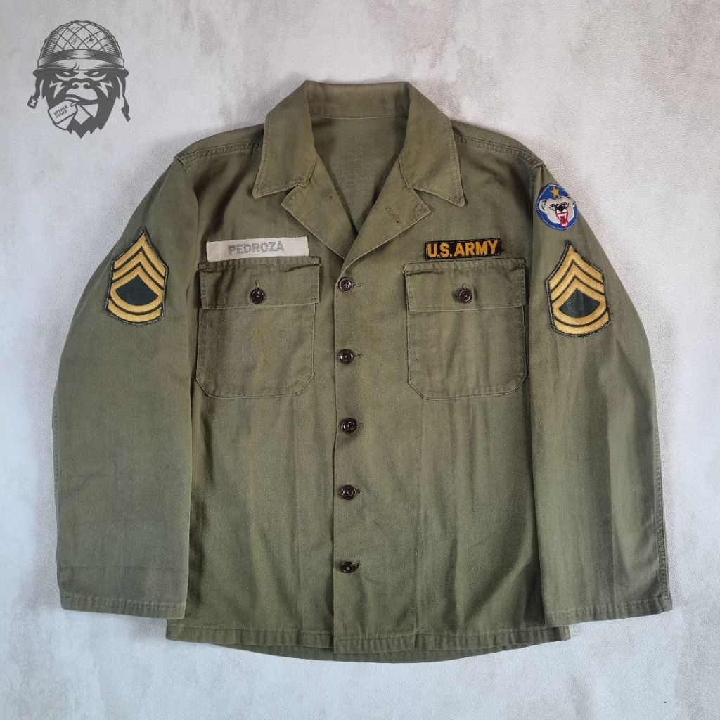 US.ARMY M47 HBT SHIRT / herring bone twill shirt military / bukan OG 107 us.army / bukan m65 field j