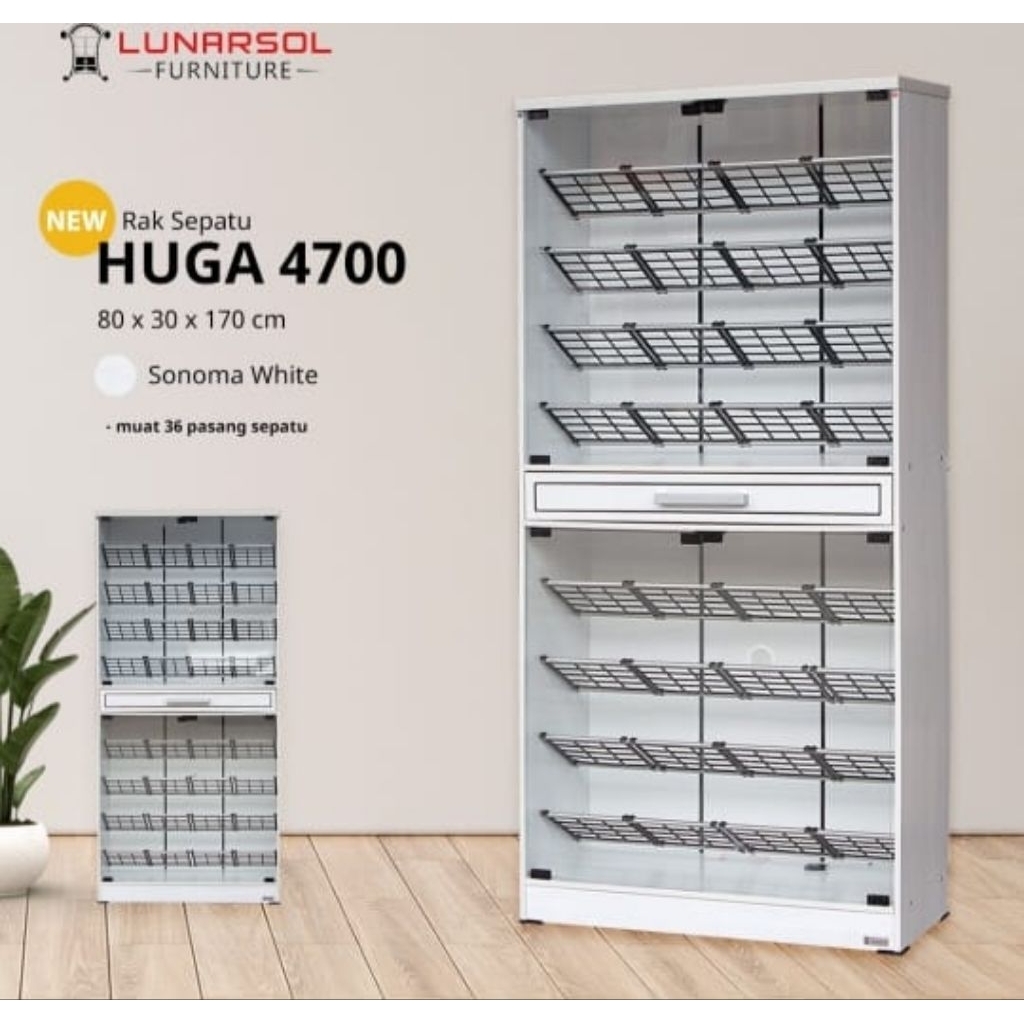 Rak sepatu kaca minimalis / Rak sepatu kokoh tebal / rak sepatu kuat/ penyimpanan sepatu