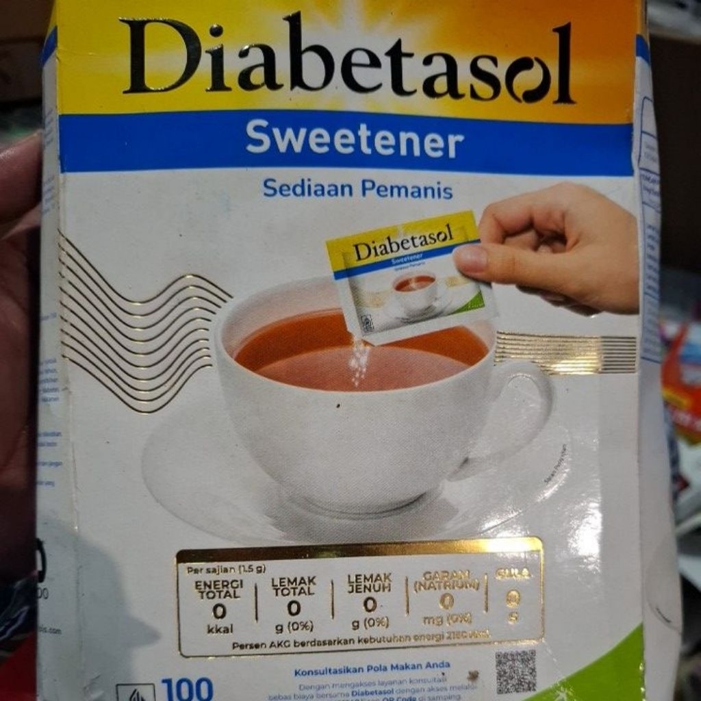 

DIABETASOL SWEETENER ISI 100 RIJEK KEMASAN
