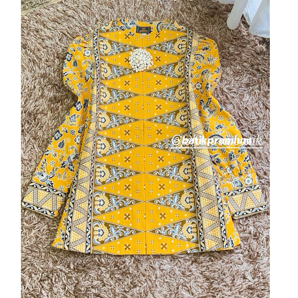 Atasan Batik Johanna Wanita Katun | Blus Katun Tunik Batik Kerja Wanita Fashion