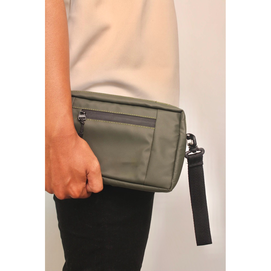Tas Slempang Pria  Clutch Bag - Slim Bag Waterproff ( Anti Air )