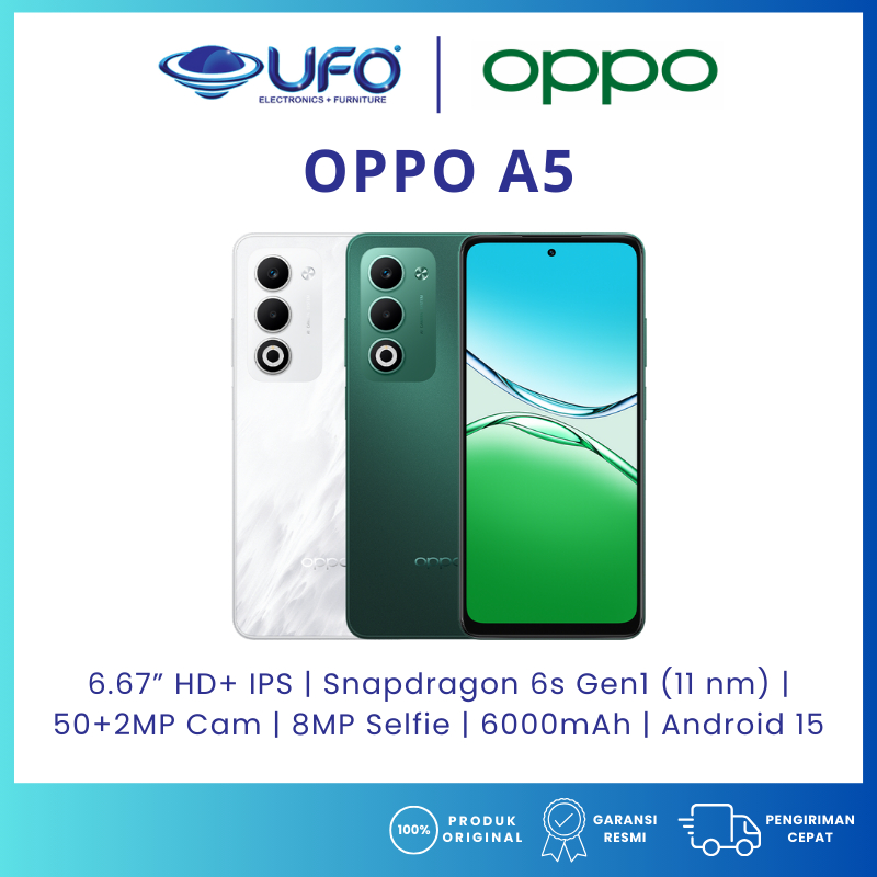 HP OPPO A5 RAM8/128GB | RAM8/256GB - BARU - GARANSI RESMI